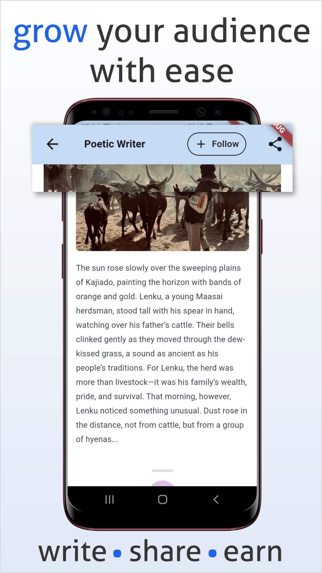 Stori: Write, Share, Earn screenshot